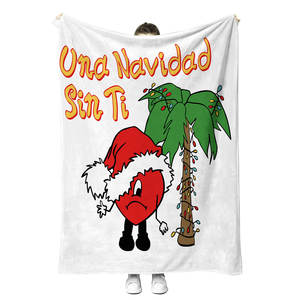 Manta personalizada <span class=keywords><strong>de</strong></span> <span class=keywords><strong>Bad</strong></span> <span class=keywords><strong>Bunny</strong></span>, manta con estampado <span class=keywords><strong>de</strong></span> sublimación, manta rosa <span class=keywords><strong>de</strong></span> poliéster con pintura <span class=keywords><strong>de</strong></span> dibujos animados - Product Image 5