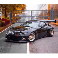 Kit carrosserie en fibre de carbone pour Mazda MX5 ND, MX5 amélioré au style Rocket, passages de roues larges, spoiler avant, diffuseur