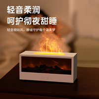 Appareil d'Aromathérapie Cheminée Flamme Transfrontalier pour Chambre à Coucher - Humidificateur Diffuseur de Flamme 3D Simulé