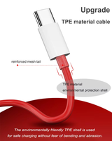 Cable de cargador rápido Supervooc PD de 65W para Oneplus Ace 12 11 10T 9 8T 7T Pro USB C a tipo C Cable Warp Dash Charge 6T 5T Cable de datos