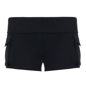 Pantalones Cortos Urbanos Transpirables con Bolsillos Utilitarios para Mujer, Color Sólido, Casuales, para Verano - Product Image 6