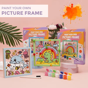 Créez votre propre cadre photo de dinosaure pour les enfants <span class=keywords><strong>facile</strong></span> <span class=keywords><strong>à</strong></span> faire bricolage acrylique conseil dinosaure cadre photo décoration de la maison - Product Image 3