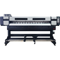 Impresora de Inyección de Tinta de Alta Velocidad para Exteriores, Impresora de Inyección de Tinta de 1.8m con Cabezal EPSON para Impresión de Banderas, Pancartas y Adhesivos para Automóviles