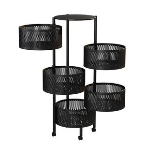5 tier metal teknolojisi üreticisi düşük toptan fiyat dönen ayakkabı dolabı ve raf raf depolama rafları - Product Image 1