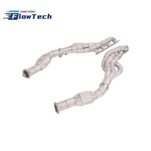 Colector de escape de alto flujo y longitud igualada FlowTech con 300 celdas y protección térmica para Dodge Ram TRX 6.2L – Rendimiento de carreras SS304 - Product Image 2