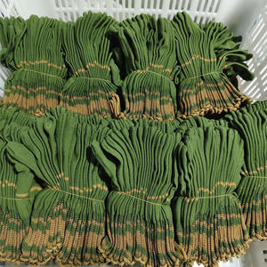 Gants de travail verts en nylon épaissi, gants de protection résistants à l'usure, gants et mitaines en nylon - Product Image 6