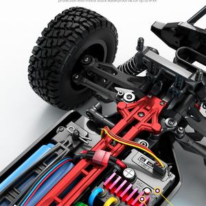 Voiture de course télécommandée tout-terrain RC avec moteur brushless, vitesse de 70 km/h, Big Foot SJY-Q117-C 2.4G 1/16, haute vitesse, proportionnelle intégrale - Product Image 3