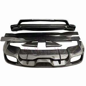 Pour le Porsche <span class=keywords><strong>Cayenne</strong></span> 9Y0 <span class=keywords><strong>SUV</strong></span> style TK pare-chocs arrière en fibre de carbone diffuseur arrière kit carrosserie pare-chocs avant bord jupes latérales - Product Image 3