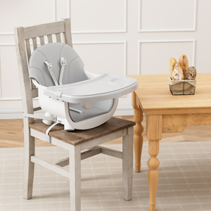 Chaise haute multifonctionnelle 5 en 1 pour bébé, plateau amovible, siège réglable, <span class=keywords><strong>tabouret</strong></span> pour tout-petit, table de jeu avec <span class=keywords><strong>ceinture</strong></span> de sécurité - Product Image 4