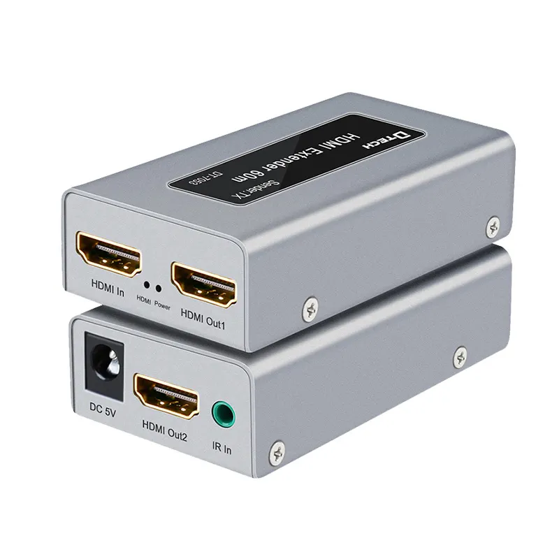 DTECH 60M 3D 1080p 196ft Konverter HDMI zu RJ45 Signal Extender HDMI Extender über einzelne CAT5E/6 LAN RJ45 IR