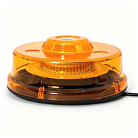 Balise LED 48W, 23 modes stroboscopiques, lumière d'avertissement, fixation magnétique, boîtier en polycarbonate, lumière clignotante ambre, alerte de sécurité pour véhicule