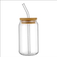 Verres à boire vintage faits à la main en borosilicate de haute qualité, en forme de canette de bière, à paroi simple, étanches, 12oz/16oz, compatibles lave-vaisselle et micro-ondes