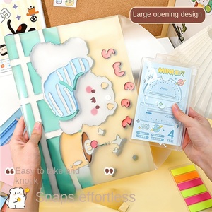 Cartella Portadocumenti A4 Trasparente con Disegno <span class=keywords><strong>di</strong></span> Ragazza Cartoonesca, Organizzatore Semplice in <span class=keywords><strong>Materiale</strong></span> PP per Documenti Scolastici - Product Image 5