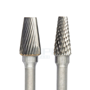 Cono <span class=keywords><strong>de</strong></span> punta plana tipo S, Lima rotativa <span class=keywords><strong>de</strong></span> carburo <span class=keywords><strong>de</strong></span> tungsteno con Diente <span class=keywords><strong>de</strong></span> corte doble individual, vástago <span class=keywords><strong>de</strong></span> 3mm y 6mm, herramientas <span class=keywords><strong>de</strong></span> brocas - Product Image 1