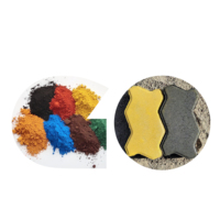 Pigment oxyde de fer noir pavage bloc couleur poudre pour les acheteurs