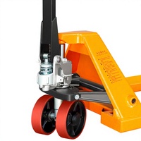 Nouveau chariot élévateur manuel 2/5 tonnes, transpalette manuel, largeur de fourche 685 mm, hauteur de fourche 80 mm, roues en caoutchouc/PU/nylon, tout-terrain