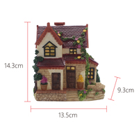 Rumah miniatur, resin, dekorasi rumah langsung pabrik