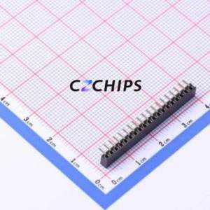 PM200-1-19-W-4.3 Pin Socket Bent Lead Through Hole,P=2mm Connector 1x19P 2mm Square Hole Right Angle Insert - Product Image 2