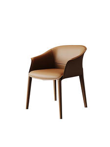 Chaises de <span class=keywords><strong>salle</strong></span> à <span class=keywords><strong>manger</strong></span> en cuir Designer Saddle chaises de <span class=keywords><strong>salle</strong></span> à <span class=keywords><strong>manger</strong></span> accoudoir de luxe modernes - Product Image 5