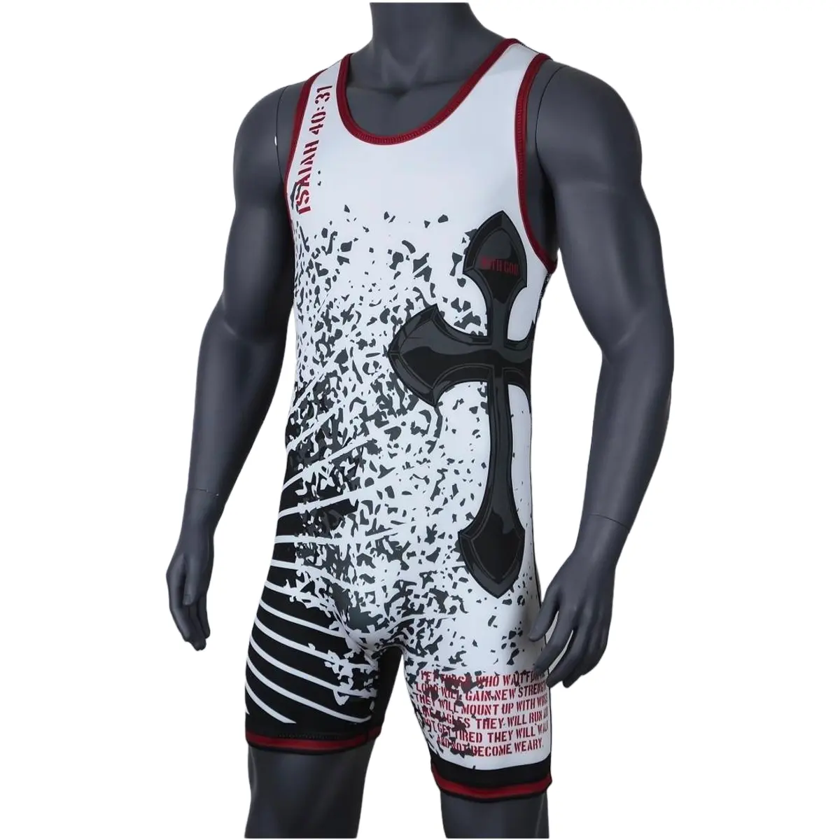 Custom Logo Cool Cheap Wholesale Youth For Sublimation Printing Pattern Russian Plus Size Men Funny Wrestling Suit Singlets