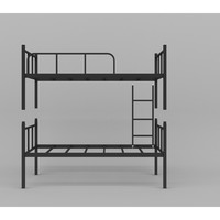 Lit superposé double en métal robuste et moderne, pour appartement, dortoir, maison, bébé, enfant, adulte, avec cadre détachable