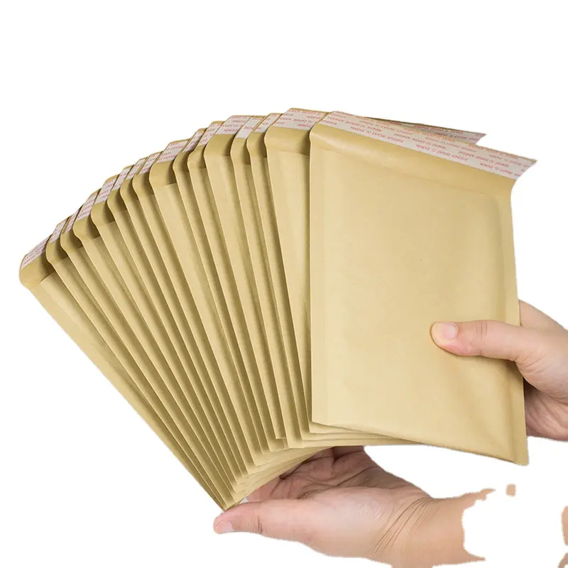 Горячая Распродажа, конверты из переработанного коричневого крафтового пузырчатого пакета