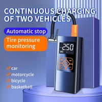 Pompe à air portable 4000 mAh pour voiture, gonfleur de pneus électrique, compresseur d'air pour voitures, motos et vélos