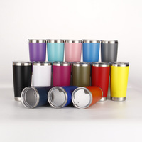 Peakspring 20oz Tumbler Tasse de voyage à double paroi isolée en acier inoxydable avec couvercle Livraison gratuite