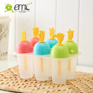 BPA Frei Handgemachter Kunststoff Popsicle Ice Pop Mold Eis Klebt Maker mit Tablett