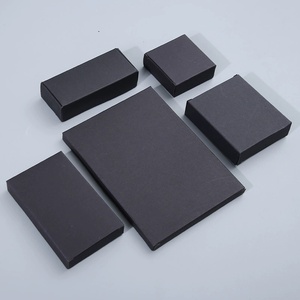 Caja de Regalo Negra Personalizada, Disponible en Stock, Papel Grueso para Almacenamiento de Cosméticos y Perfumes - Product Image 4
