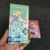 Boîte d'emballage personnalisée pour chocolat de qualité alimentaire, impression dorée, boîte en papier imprimée colorée pour barre chocolatée