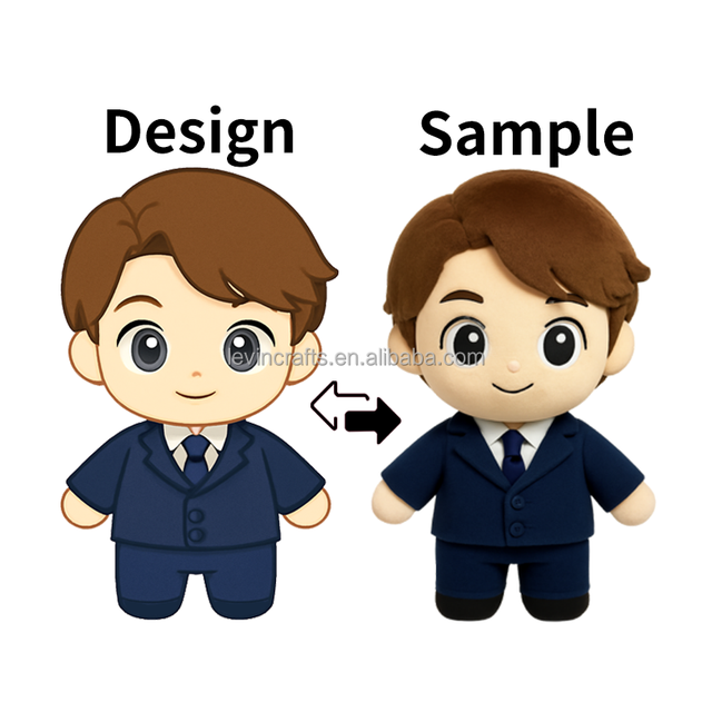 Cute Chibi Style Custom Plush Doll Anime-Inspired Custom Plush Toy Fans Character Plush for Club Event Gifts and Brand Promotion