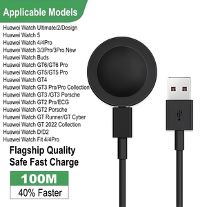 <span class=keywords><strong>Chargeur</strong></span> magnétique sans fil AISHI avec conducteur en cuivre pur pour montres GT6/GT5/GT4/GT3 et écouteurs Buds D <span class=keywords><strong>FIT</strong></span> 4 avec gaine en PVC - Product Image 5