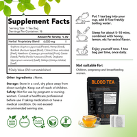 Chinaherbs meilleure vente de suppléments à base de plantes naturelles mélangées de qualité supérieure tisane sanguine élevée thé de santé en sac forme végétalien