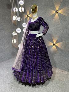 Nuevo diseñador de Bollywood Trabajo pesado Lehenga Choli Ropa étnica india pakistaní para bodas Fiestas Compromisos Oferta especial Bajo - Product Image 4
