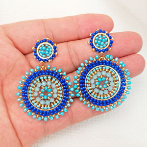 <span class=keywords><strong>Pendientes</strong></span> Colgantes Hechos a Mano para Fiesta, Joyería de Moda, <span class=keywords><strong>Pendientes</strong></span> de Cuentas para Mujer, <span class=keywords><strong>Pendientes</strong></span> Colgantes Bohemios con Cuentas - Product Image 6