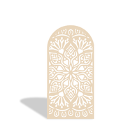 Housse de fond de scène beige Cielito Lindo en spandex élastique pour décoration murale Chiara pour baby shower et fête d'anniversaire