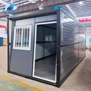 Low Cost Portable Prefab Mobile Home Office Cabin Camping 20ft Prefabricated Foldable Foldable Container House with Toilet - Product Image 2