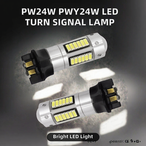 Feux de signalisation/DRL/anti-brouillard LED CANBUS 12V PW24W PWY24W Blanc Rouge Ambre Bleu, ajustement universel - Product Image 2