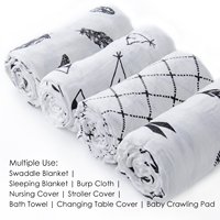 Couverture d'emmaillotage pour bébé en mousseline de fibre de bambou du meilleur fournisseur