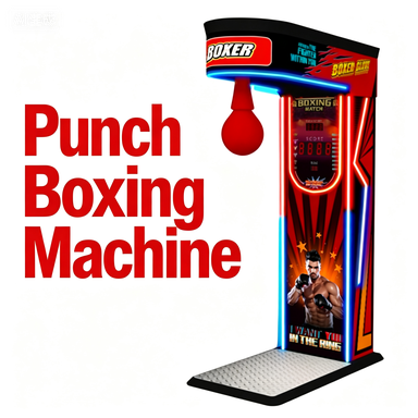 Amusement Park Coin Operated Lottery Redemption Game Machine Power Test Street Entertainment Boxing Machine