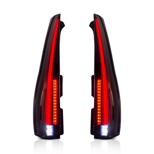 LED Long Tail Lights for Tahoe/Suburban 2007-2014 GMC Yukon Clear Lens Red Yellow Light ABS New Rear Lamp Assembly