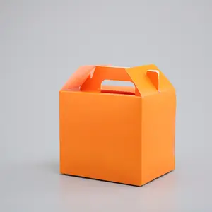 オレンジ色の結婚式は、カスタムロゴ付きの小売店パッケージ用のギフトボックスを支持します