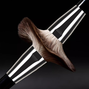 Ensemble de pinceaux de maquillage personnalisable populaire et pratique pour les voyages, 11 pièces, poils synthétiques, toucher doux, pinceaux éventail pour estomper, pour le visage des femmes - Product Image 2