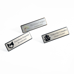 Nhà máy trực tiếp Chất lượng cao tùy chỉnh tên tag phù hiệu cá nhân nhận dạng với <span class=keywords><strong>pin</strong></span> hoặc từ sự ủng hộ - Product Image 3