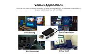Adaptor Kartu Grafis Video 4K USB3.0 Tipe-C ke HD-MI Berkualitas Tinggi untuk Laptop Mini Docking Station