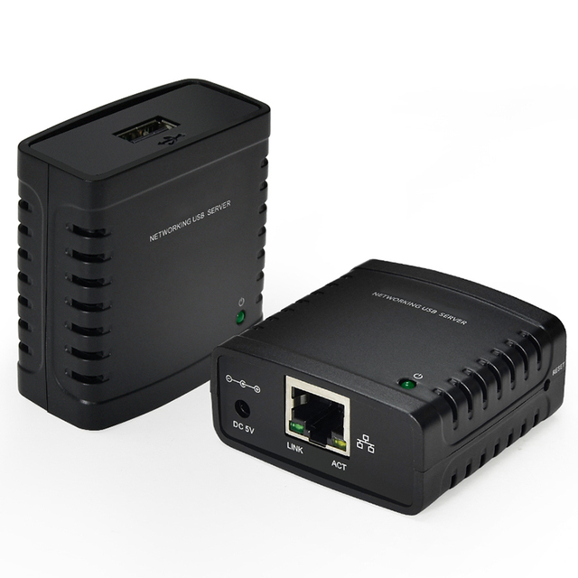 Winstars 10/100Mbps Ethernet to USB 2.0 Network LPR Print Server Factory Price