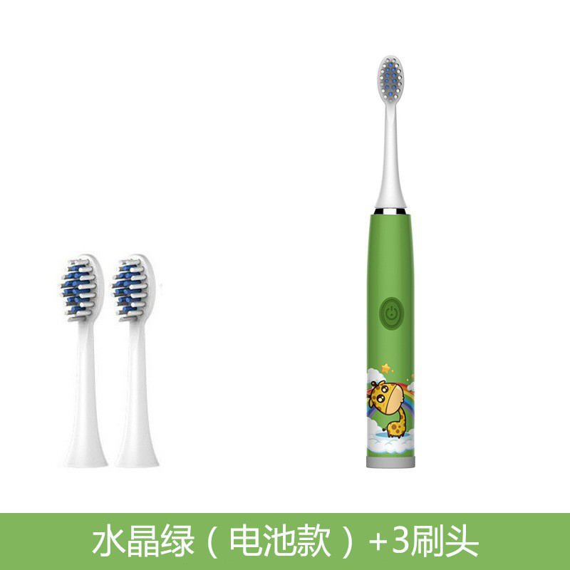07 tête de brosse à batterie-3 vert cristal