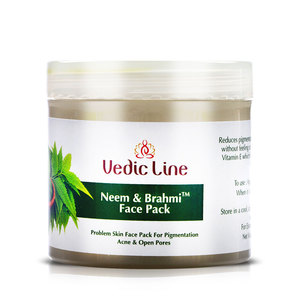 Masque visage Vedic Line de qualité supérieure au Neem et à la Brahmi pour purifier la peau et traiter le visage en profondeur, prix export Inde. - Product Image 1