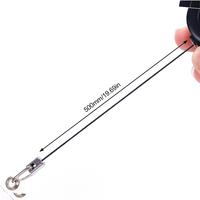 JRGIFTS XH-03 Carrete Retráctil para Tarjetas de Identificación, de Aleación de Zinc, 28 mm de Diámetro, Longitud Extensible de 500 mm